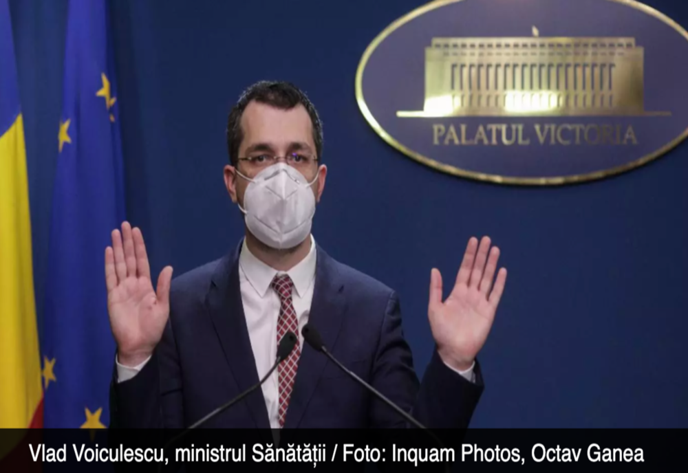 Vlad Voiculescu a fost amendat cu suma de 1.500 lei pentru că nu a purtat mască de protecţie în Parlament