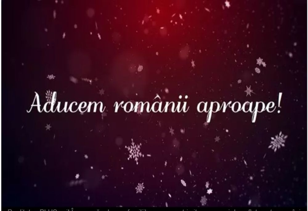 Realitatea PLUS voi! Împreună aducem familiile aproape - trimite un mesaj de suflet pentru români